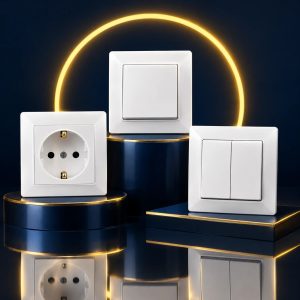 کلید تک پل، دو پل و پریز برق ارت دار دلند الکتریک - سیم راه